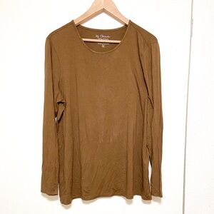 Brown Long Sleeve Top